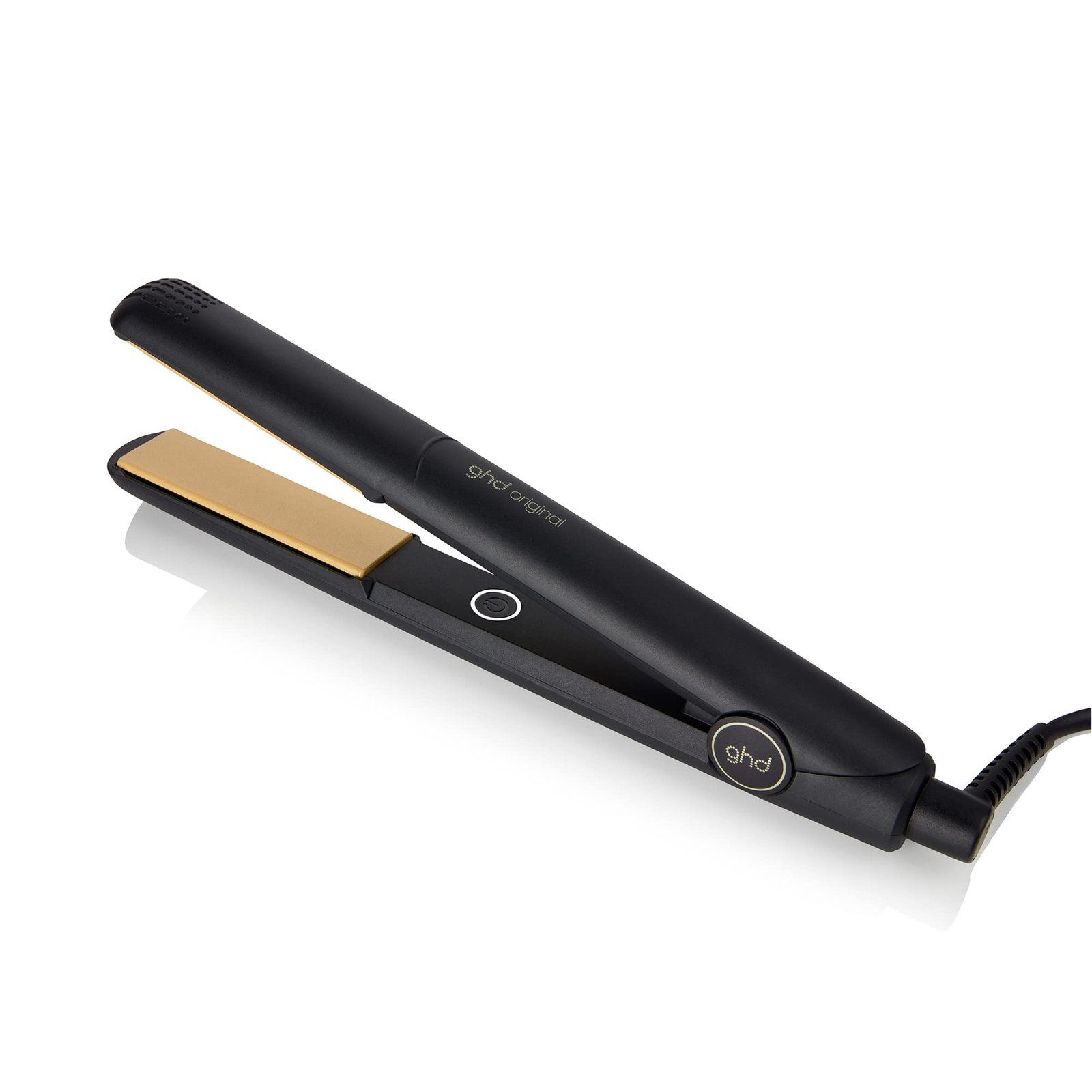 61K2WB_c0WL ghd Original Styler 1" Flat Iron Hair Straightener, Black + Bodyguard - Image 1