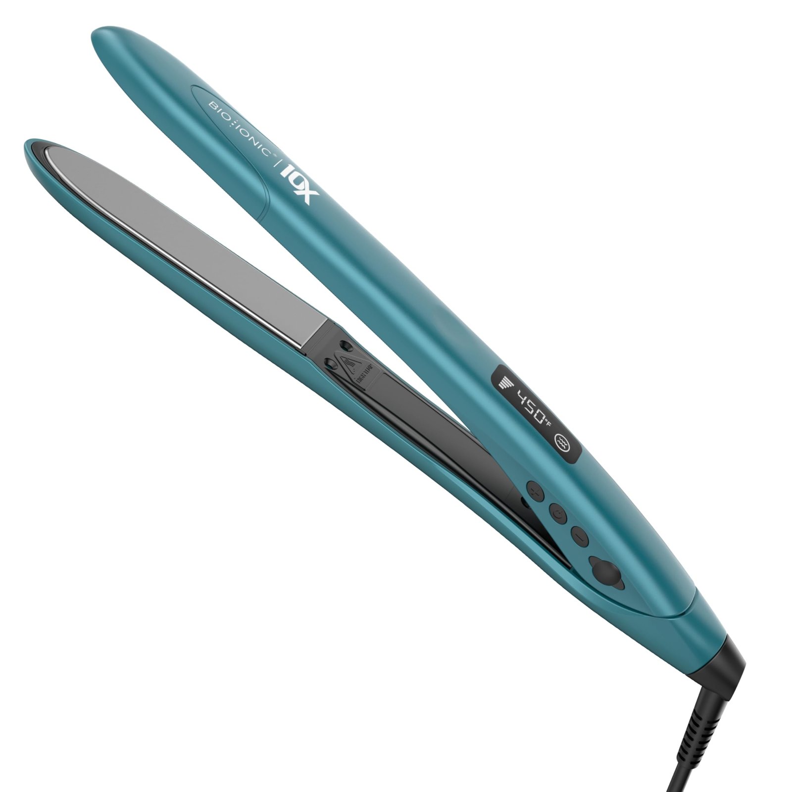 61vTrwHEoIL Bio Ionic 10X Styling Iron Hair Straightener with 1" Sonic Vibrating Plates - Image 1