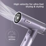 Shark SpeedStyle Pro Flex Dryer, Scalp Shield, Bag, Lilac, HD543PL - Image 2
