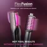 Shark FlexFusion Ceramic Air Styler, Straightener, Metallic Mist, HD651S - Image 7