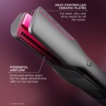 Shark FlexFusion Ceramic Air Styler, Straightener, Metallic Mist, HD651S - Image 8