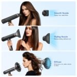 Nicebay Ionic Hair Dryer with Diffuser, 1600W High-Speed Salon Blow Dryer - Image 4