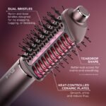 Shark FlexFusion Ceramic Air Styler, Straightener+Curler, Blush, HD641S - Image 7