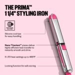 BaBylissPRO Nano Titanium Prima 3000 1.25" Ionic Flat Iron, Pink Rush - Image 3