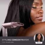 Shark FlexFusion Ceramic Air Styler, Straightener+Curler, Blush, HD641S - Image 11