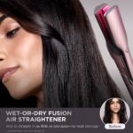 Shark FlexFusion Ceramic Air Styler, Straightener+Curler, Blush, HD641S - Image 4
