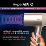 Shark HyperAIR HD120BRN Hair Dryer with Concentrator, Styling Brush & Diffuser, Stone - Image 3