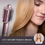 Shark FlexFusion Ceramic Air Styler, Straightener+Curler, Blush, HD641S - Image 6